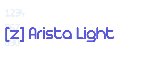 [z] Arista Light font free